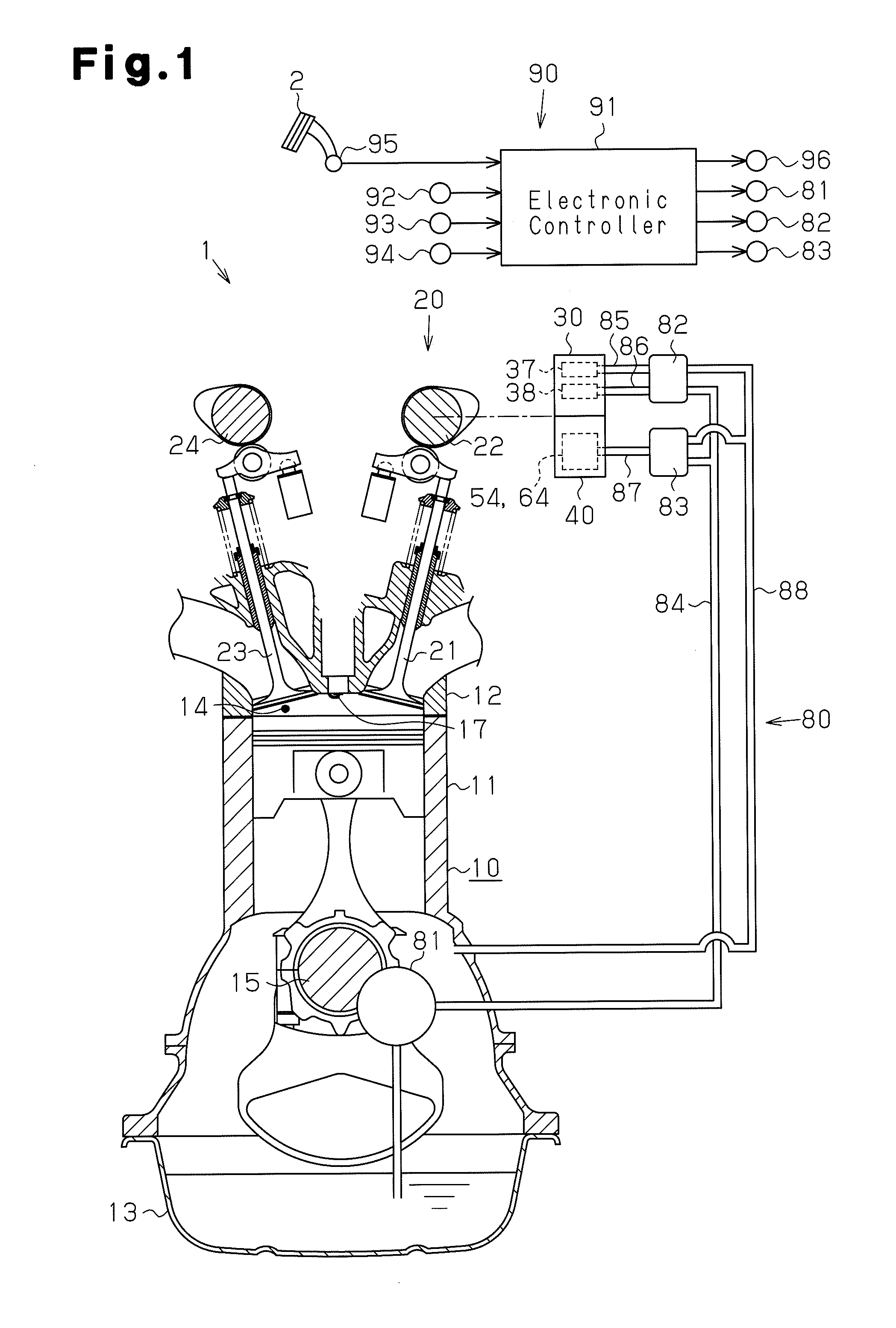 Controller for variable valve actuation device