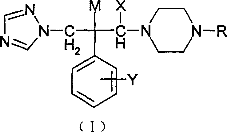 3-substituted piperazine triadimenol antifungal compounds and their salts