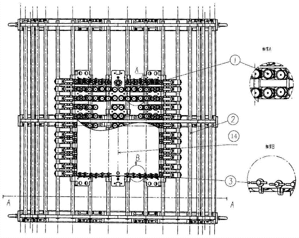 A flexible tooling for milling and cutting aircraft skin without margin and its use method