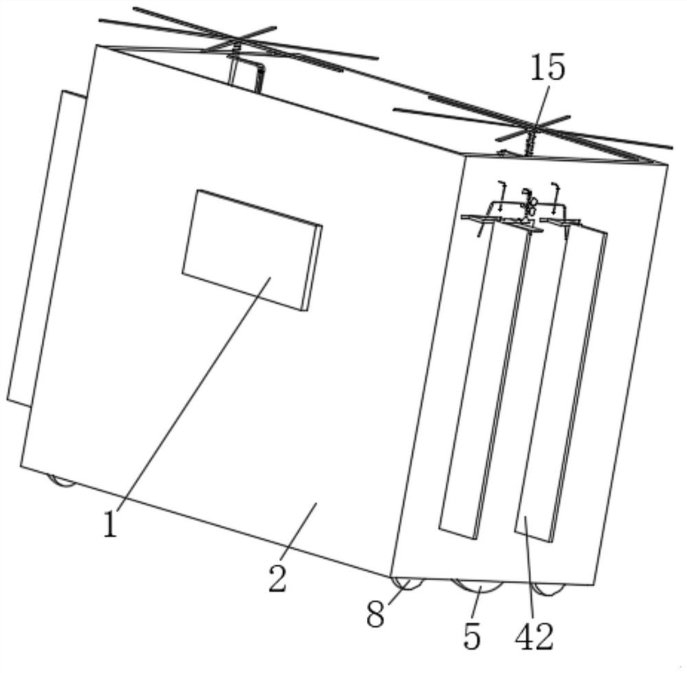 Intelligent examination room monitoring robot capable of realizing human-computer interaction and use method thereof