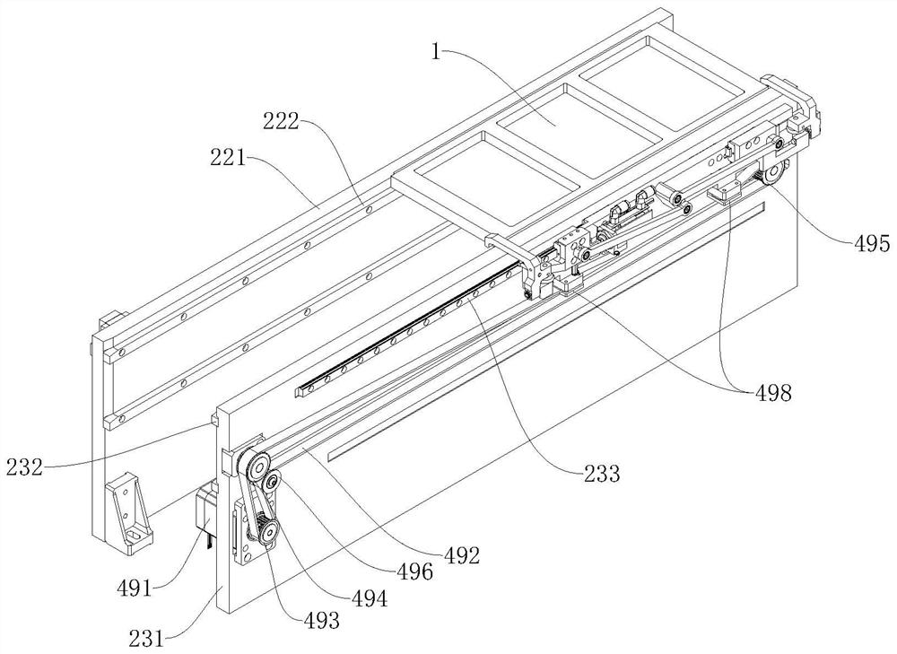 Tray conveying device