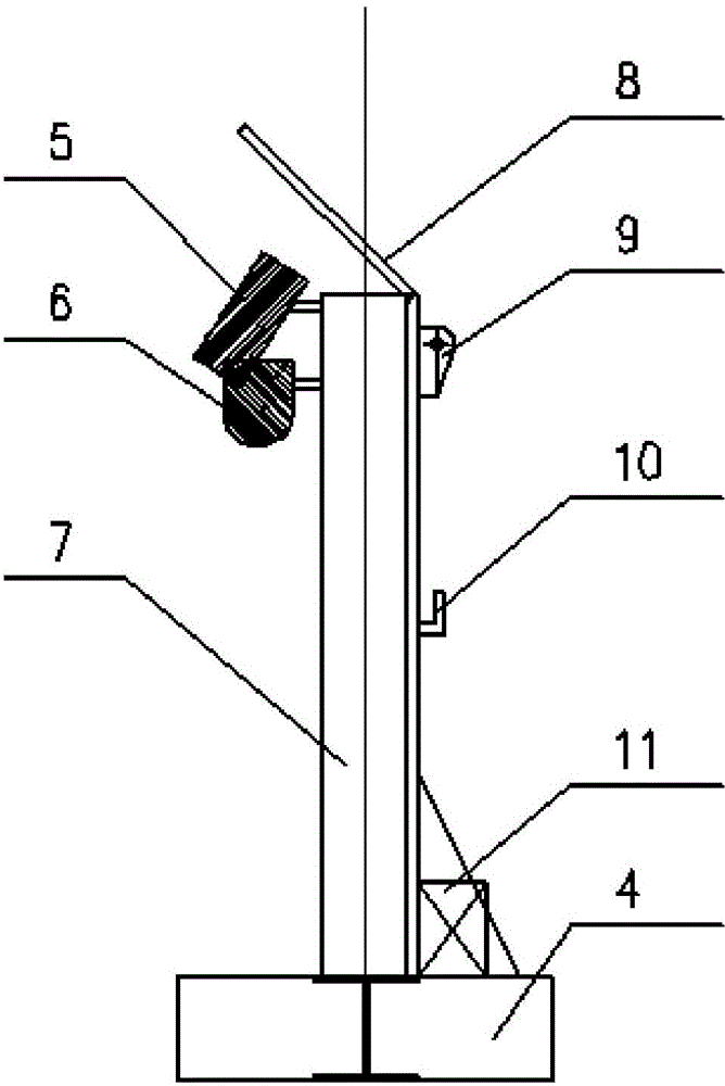 Wireless monitoring type high-pressure testing protection wall device