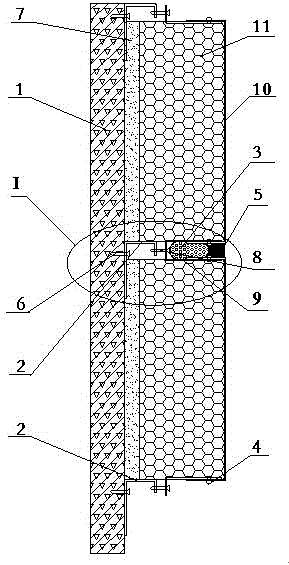 Phenolic foam insulation and decoration integration board external wall insulation system