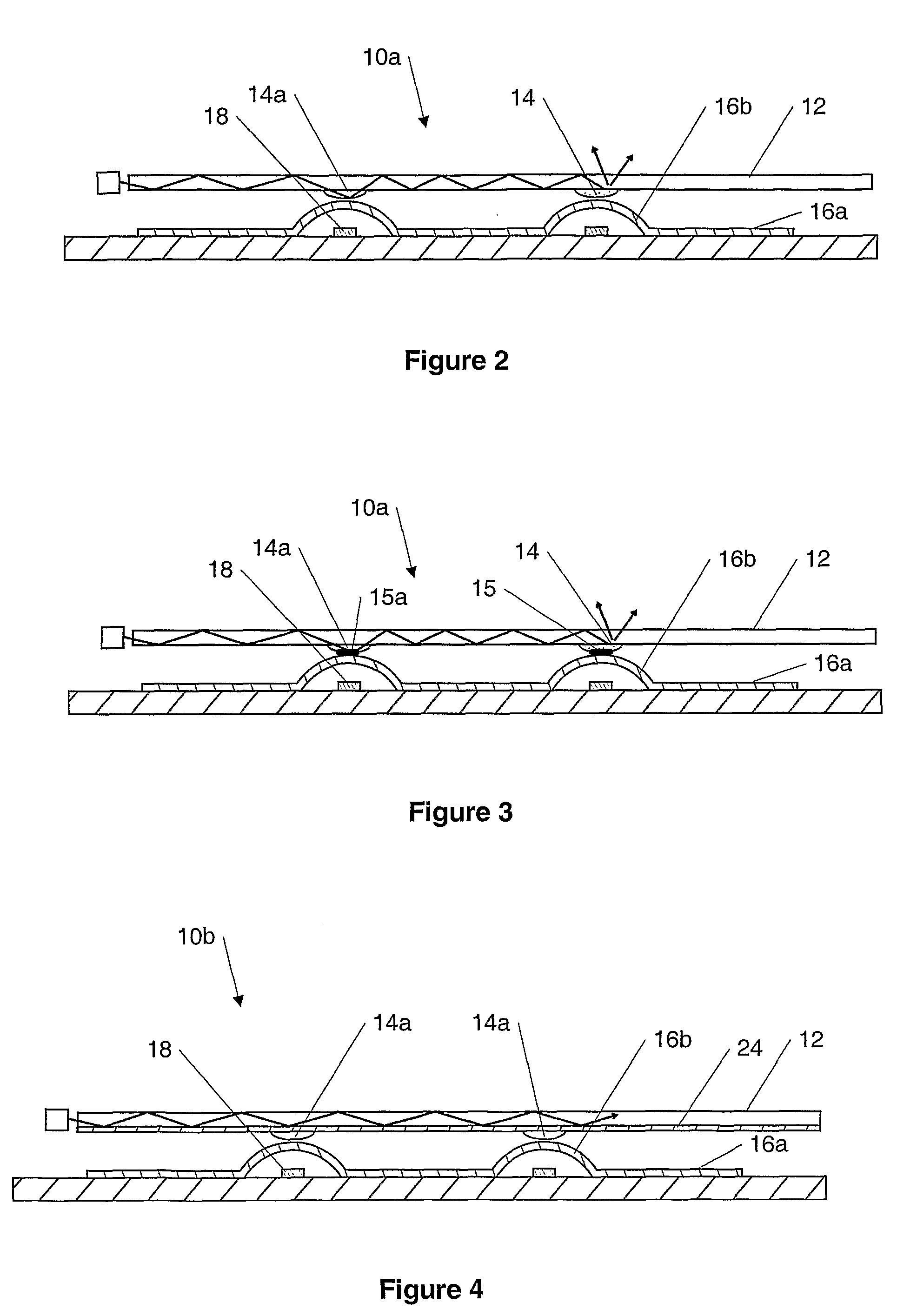 Optical actuators in keypads