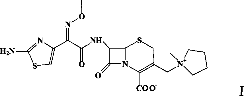 Method for preparing cefepime dihydrochloride monohydrate crystal