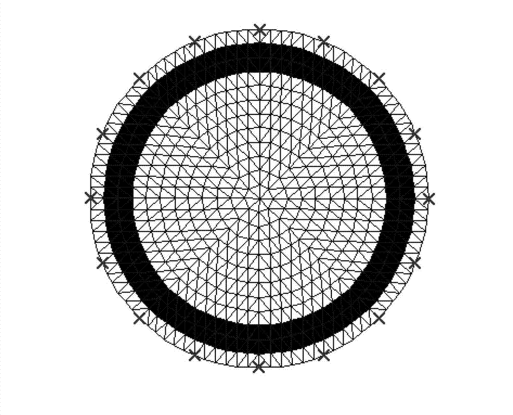 Electric impedance tomography method of brain based on layered reconstruction