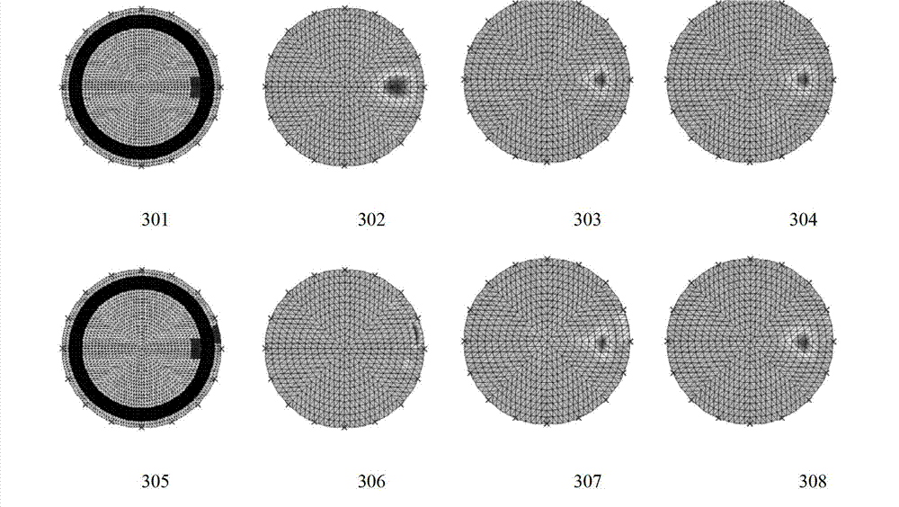 Electric impedance tomography method of brain based on layered reconstruction