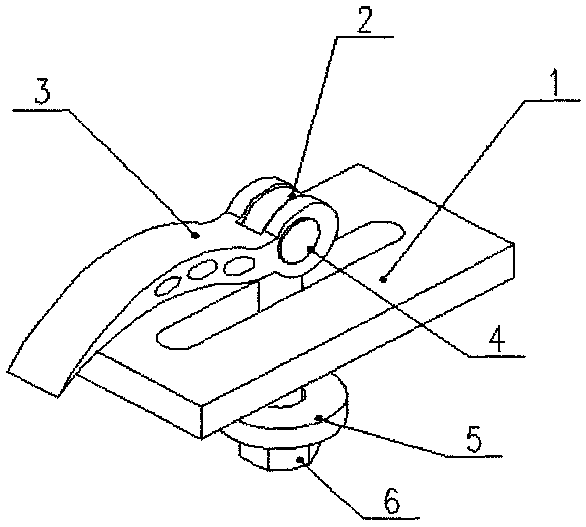 Simple fast pressing plate