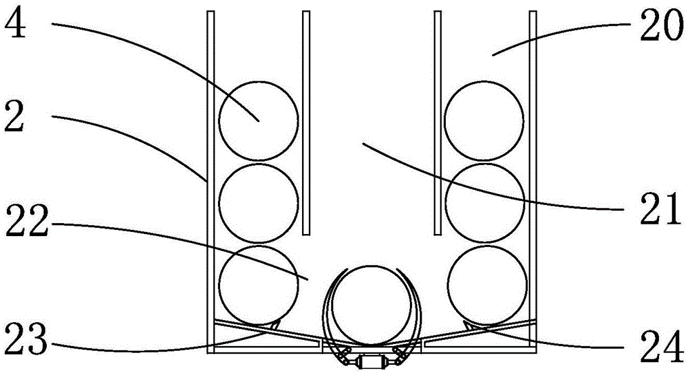 Upright column erecting vehicle