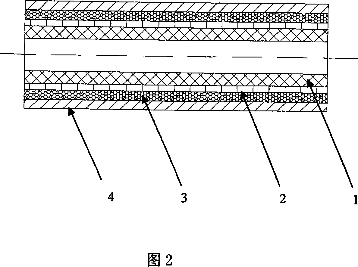 Turbine booster hose of fluorine rubber, oil-resisting silicon rubber and silicon rubber and its production