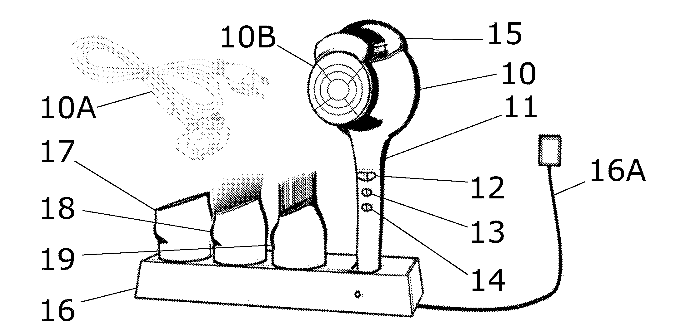 Cordless hair dryer with ionizing solution