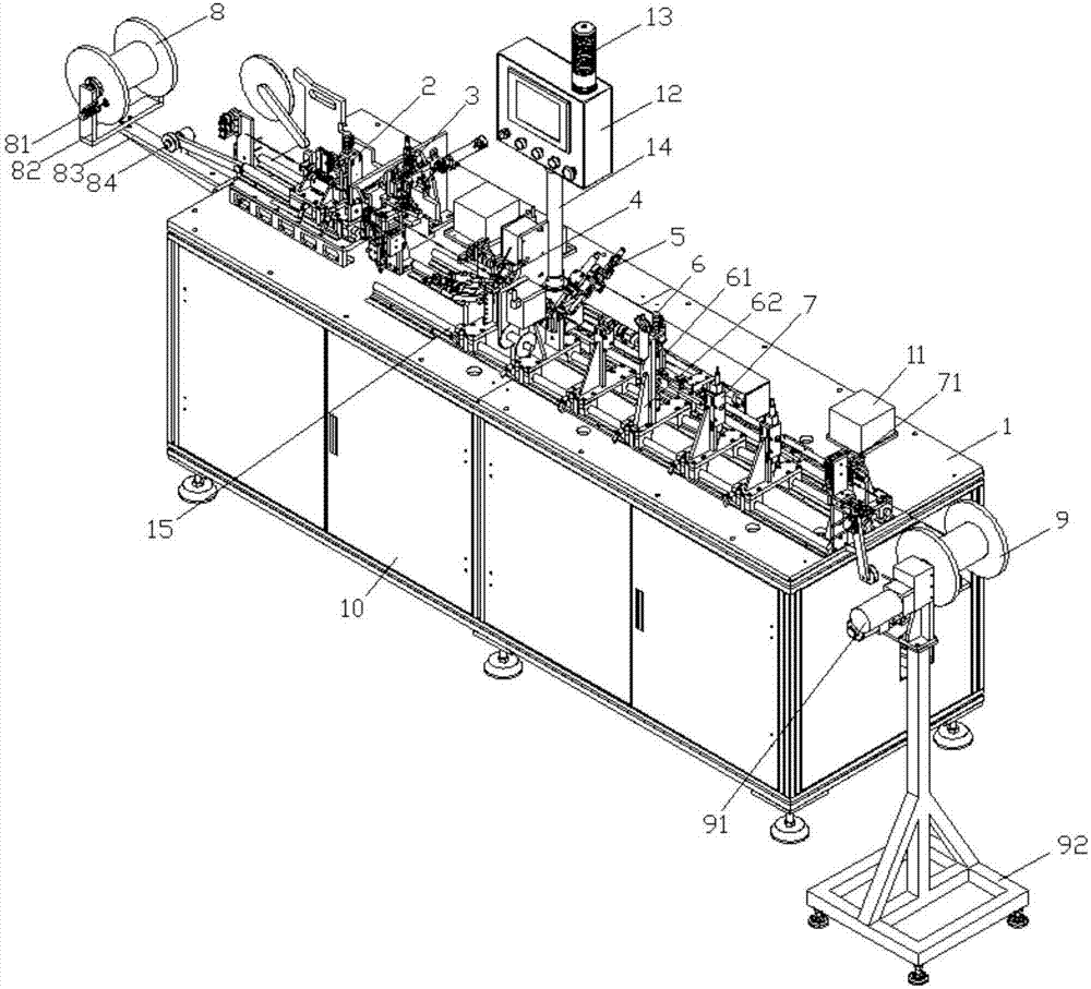 LED lamp line assembling machine