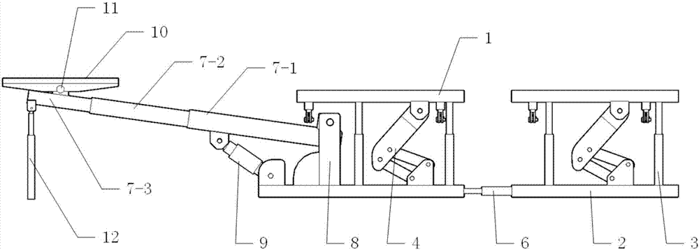 Roadway drivage advanced telescopic cantilever support device and construction method thereof