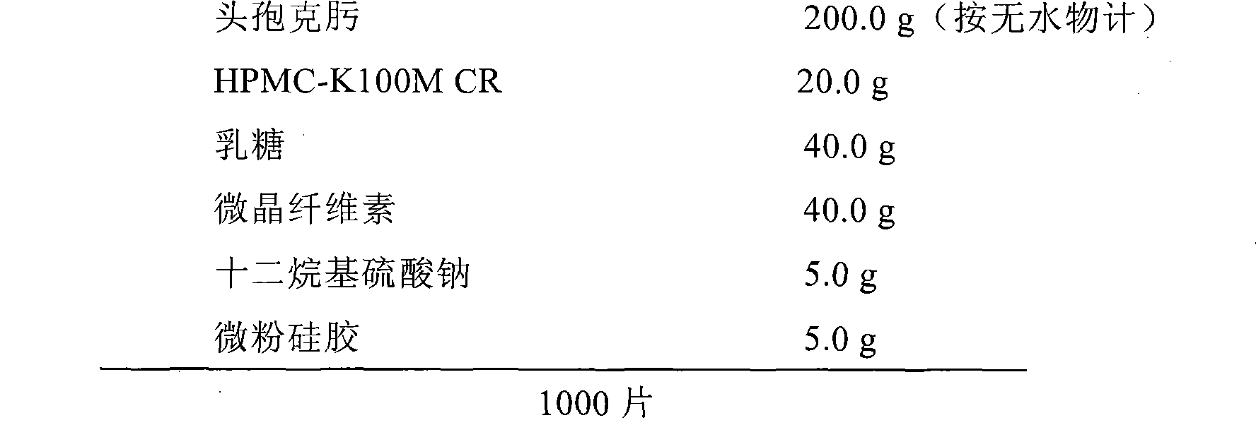 Cefixime sustained-release tablets and preparation method thereof