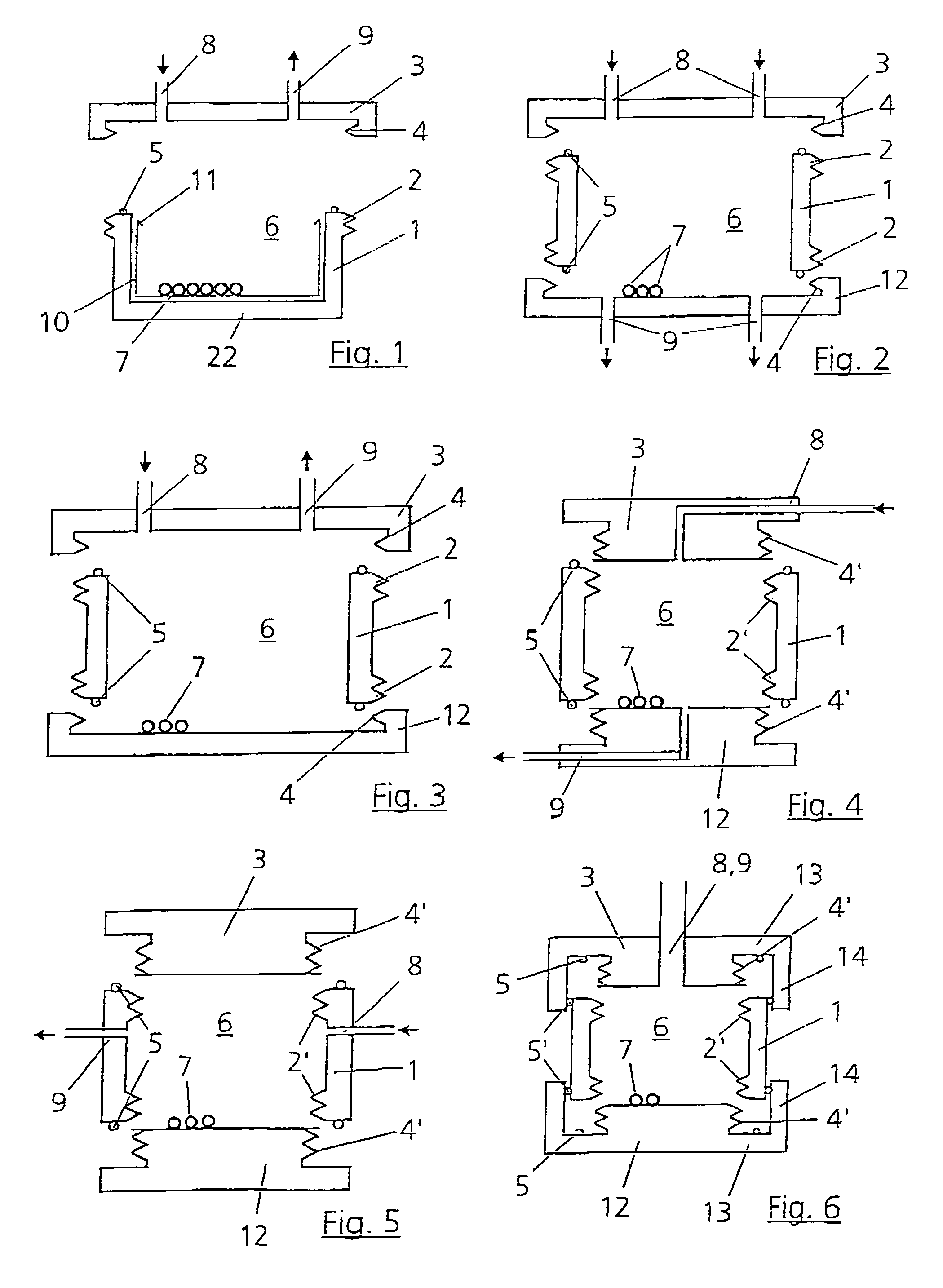 Device for raising or cultivating cells in a container-like receptacle