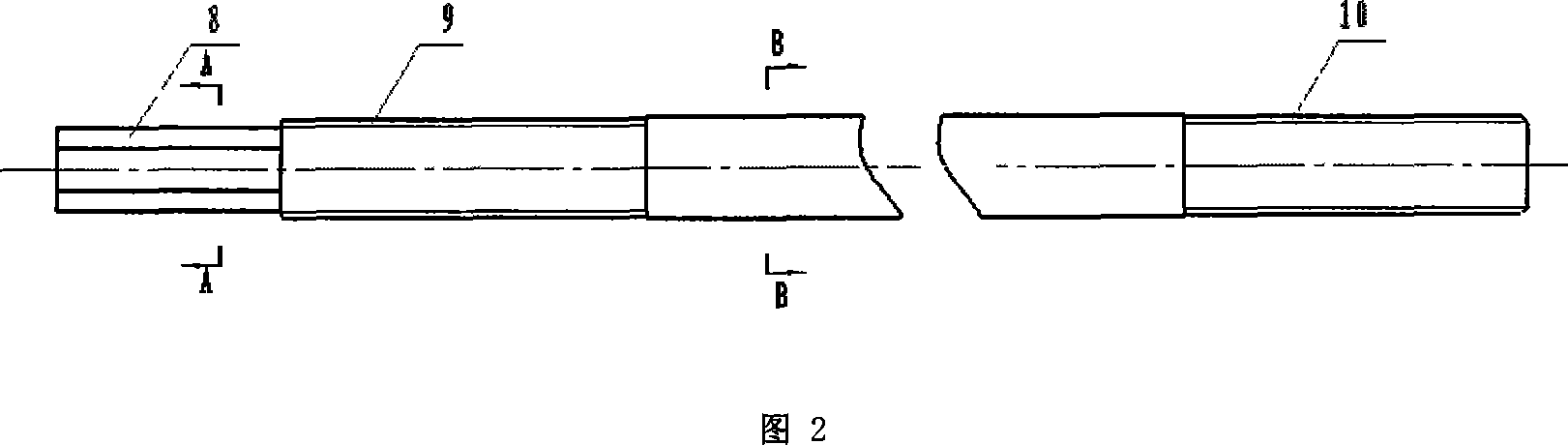 Bush bulging shell type self-drilling hollow anchor rod