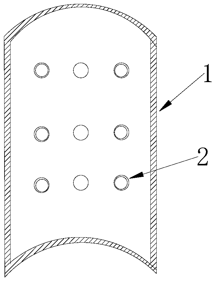 A cylindrical battery case