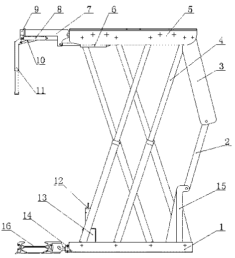 Universal-type statically indeterminate hydraulic support