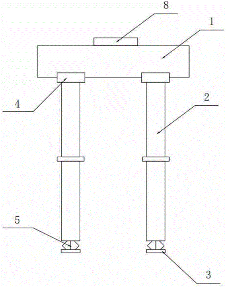 Under-actuated biped robot