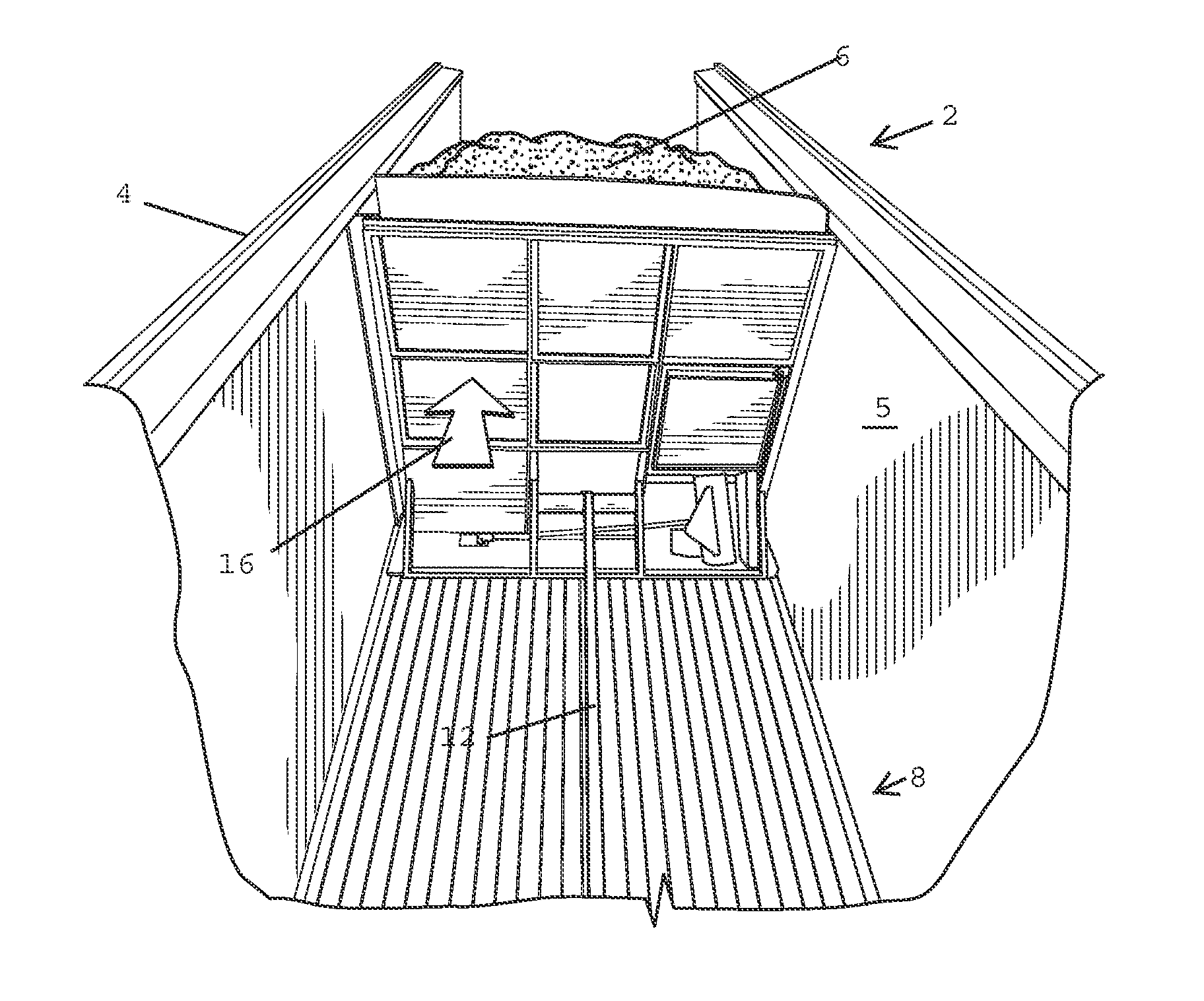 Moving headboard trailer ejector and floor cleaning apparatus