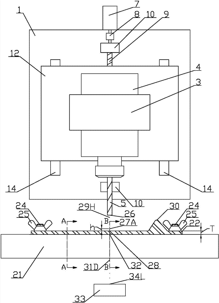 CNC punching and cutting machine and its alignment method