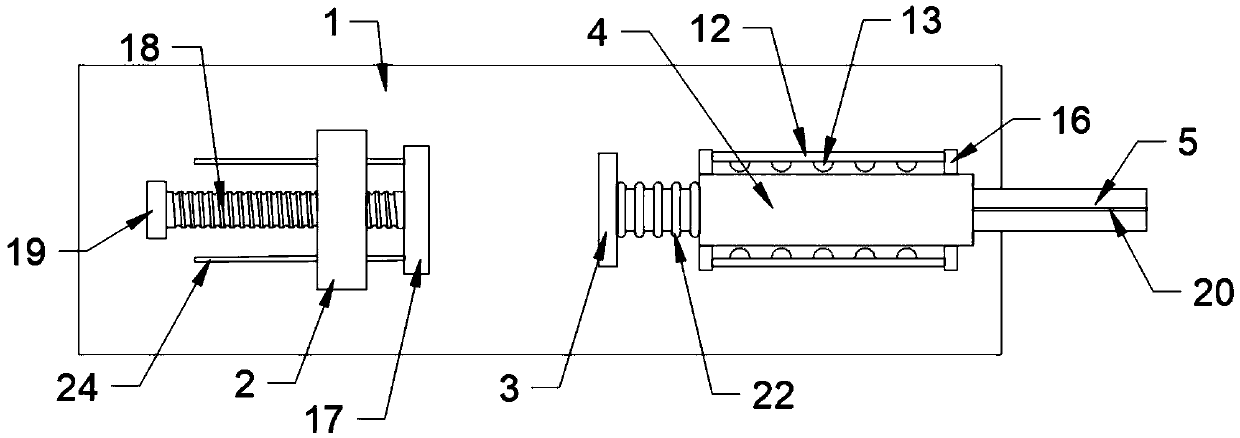 Workpiece fixing device for hardware machining