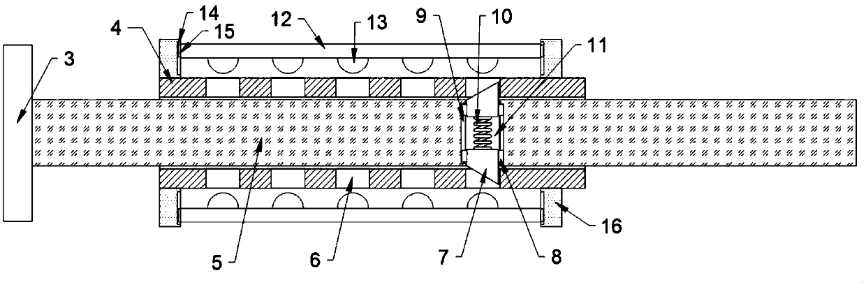 Workpiece fixing device for hardware machining