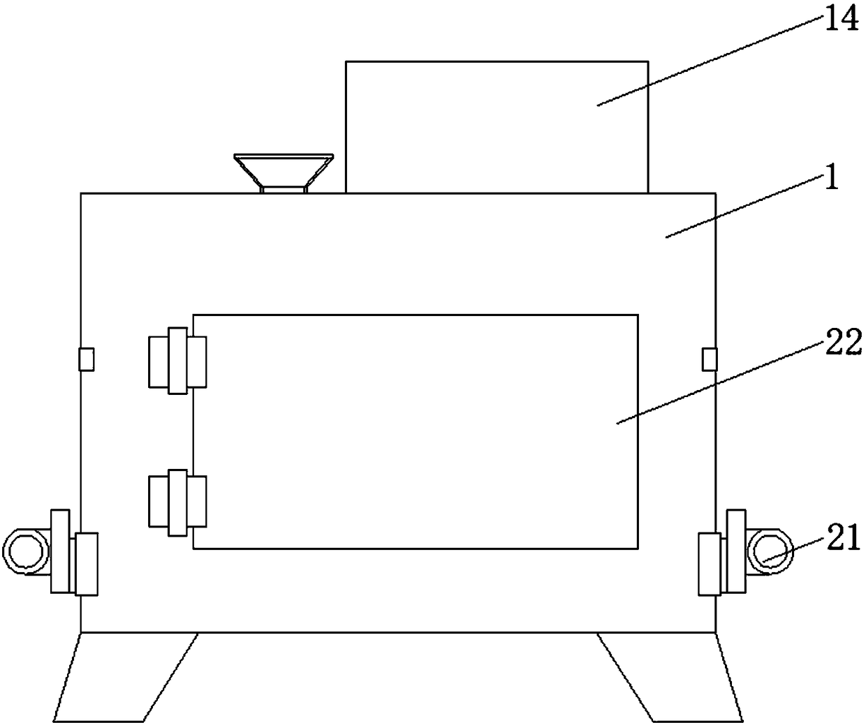 Gravel sorting device applied to civil engineering