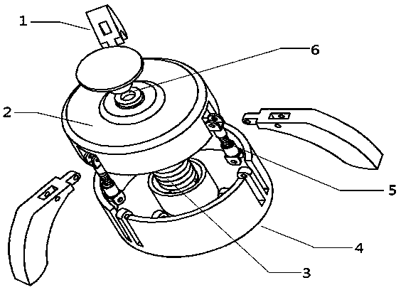 Robot foot end structure