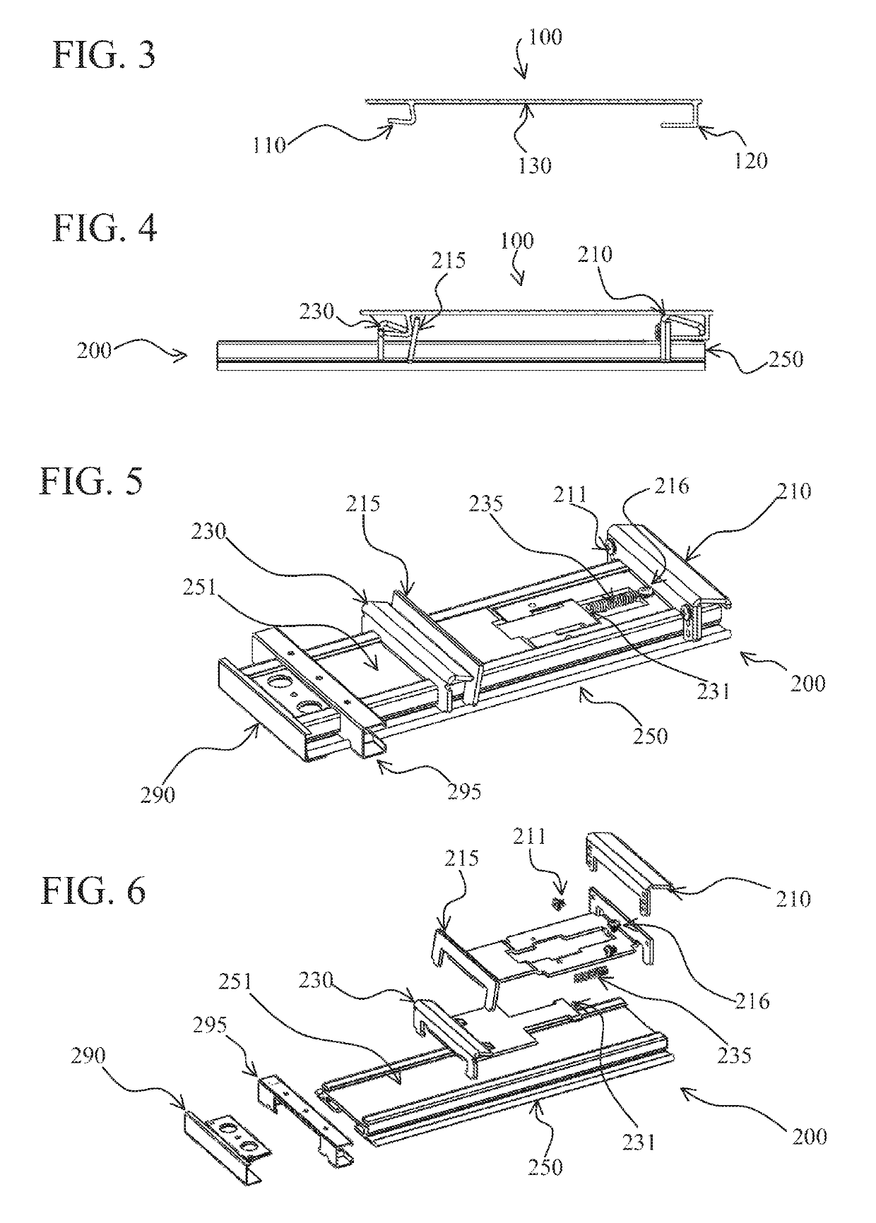 System for mounting, accessing, moving and folding away articles on, under or along a surface