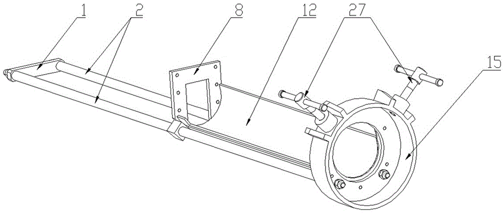 Pipeline flash butt welding rotation mechanical internal slag removing system