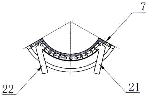 Manufacturing technique and device for improved bainite nodular cast iron composite roller provided with forged steel roller neck