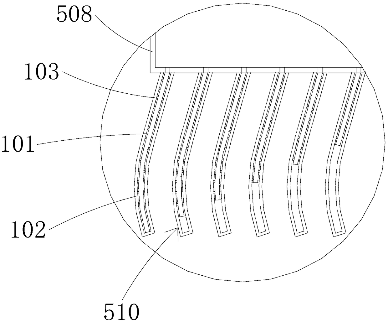 Inserting air-supplying type Futian chrysanthemum layered drying equipment