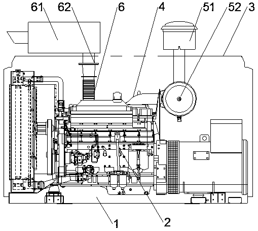 Mining diesel generator set