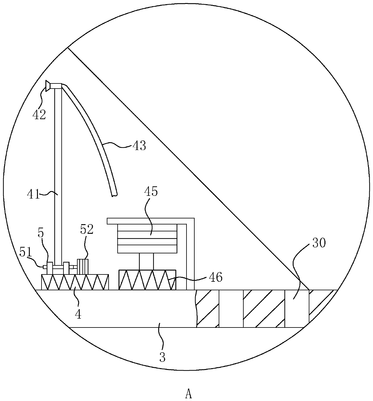 Side slope ecological protection frame structure and construction method thereof