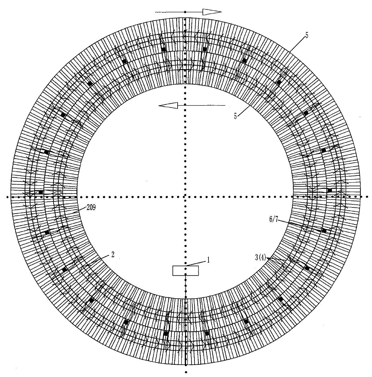 Bidirectional contrarotating circular rail bearing Y-shaped compound blade liquid energy collecting multi-unit power generating windmill