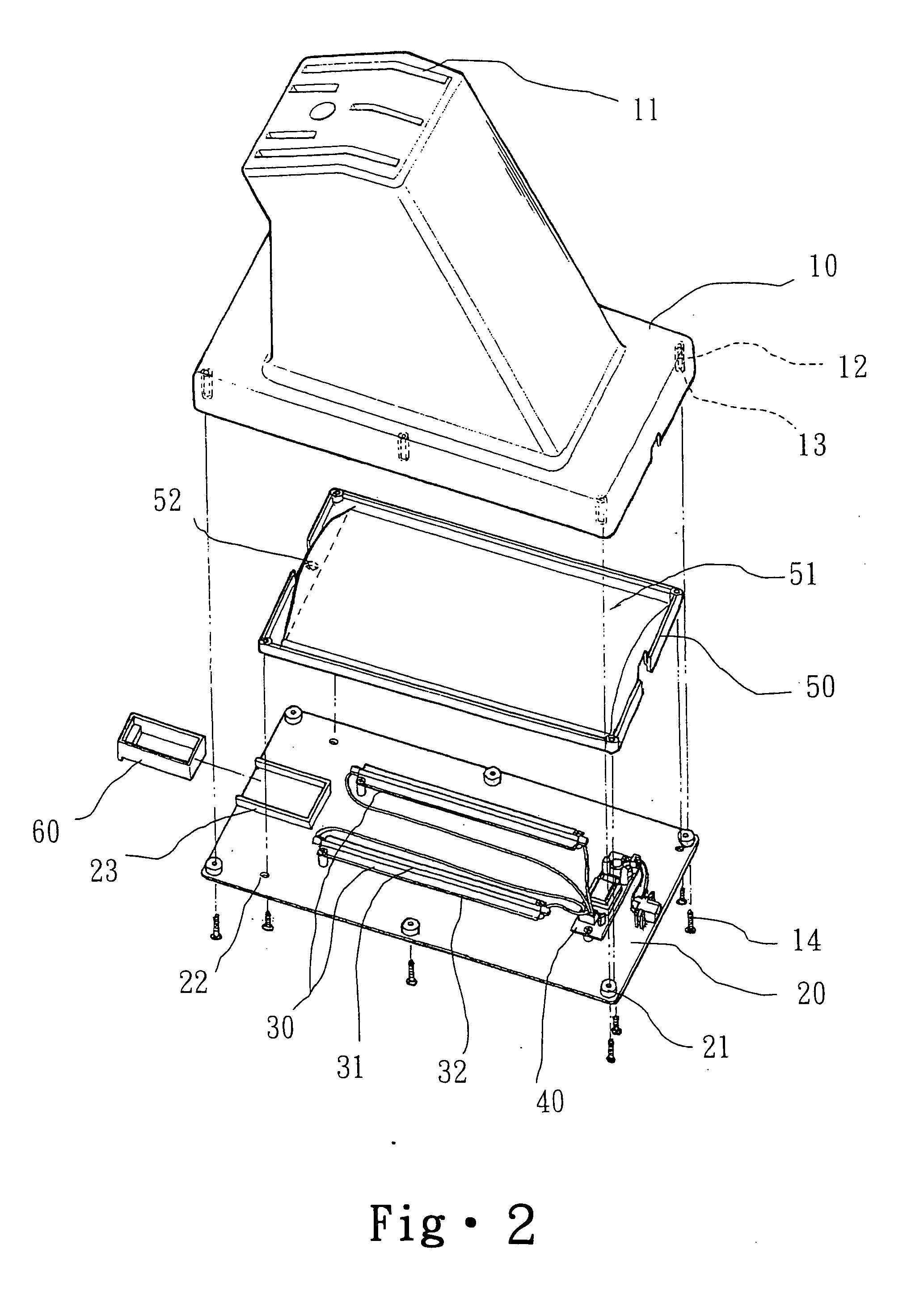 Knife and chopping block holder with ultraviolet lights