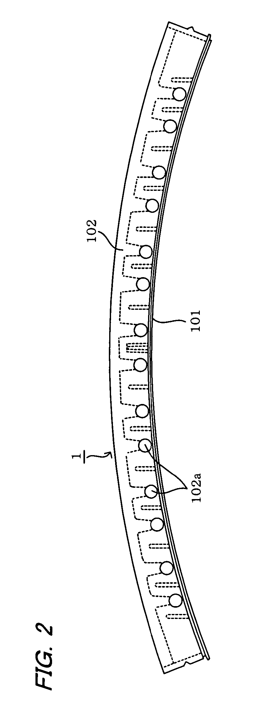 Segment for a rehabilitating pipe