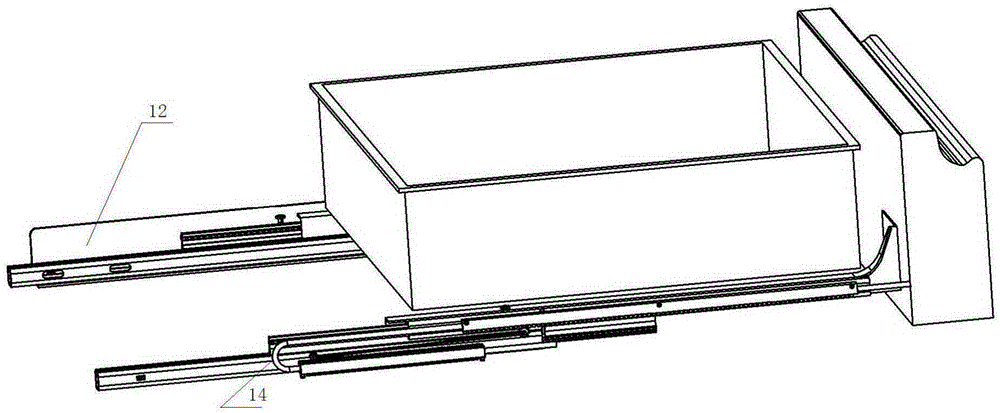 Slide rail gear cable arrangement mechanism