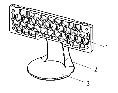 Television rotating bracket with slot