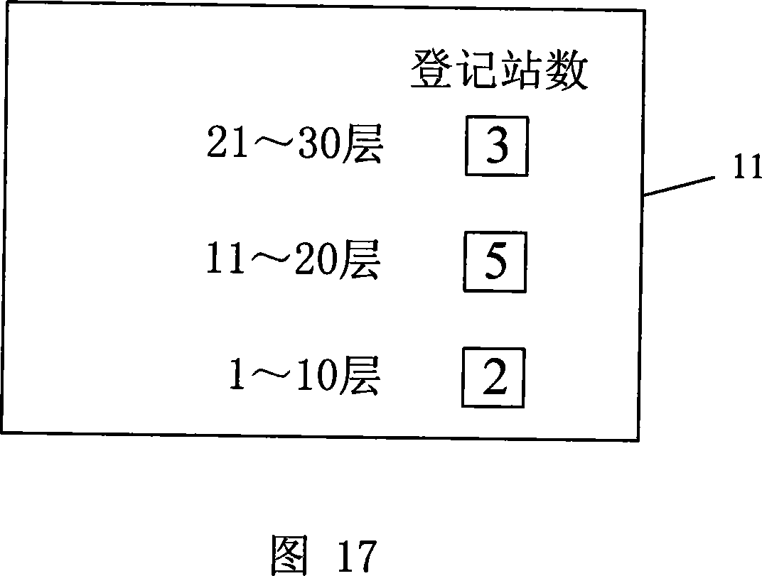 Method for processing register information of target floor of lifter and apparatus for displaying register information of target floor of lifter