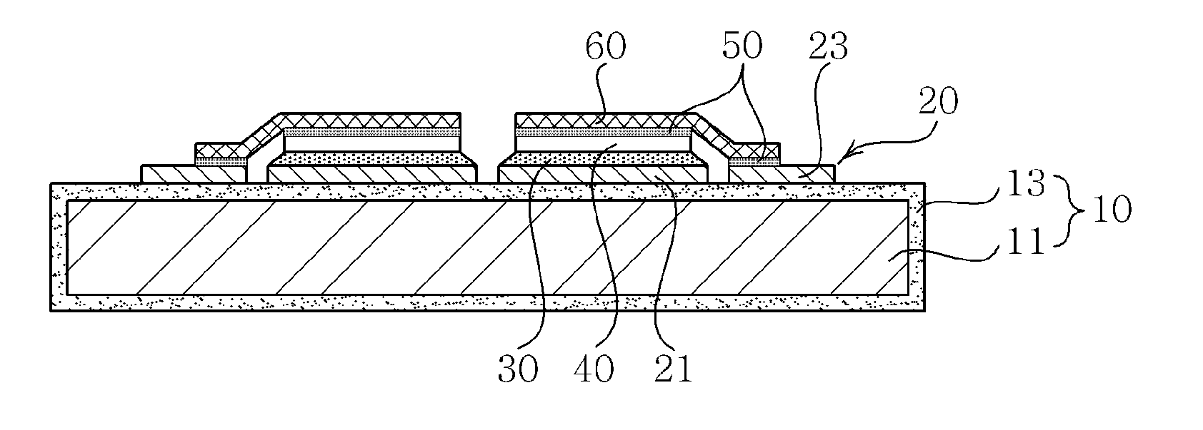 Power module using sintering die attach and manufacturing method thereof