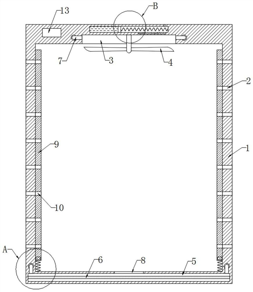 Self-extinguishing indoor power distribution cabinet in case of fire