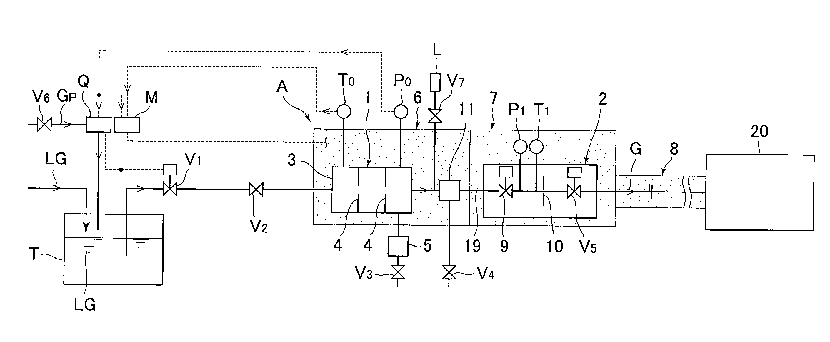 Gas supply apparatus equipped with vaporizer