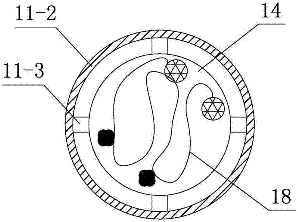 Measuring device for brillouin optical sensing type continuous multipoint displacement meter