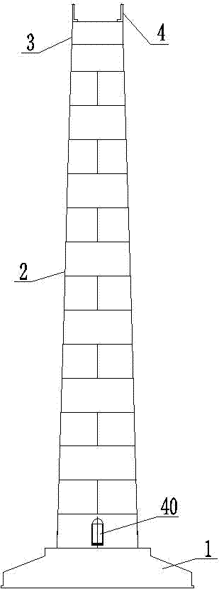 Prestressed concrete and steel combined tower on which self-support wind generator set can be assembled and anchoring method of prestressed concrete and steel combined tower