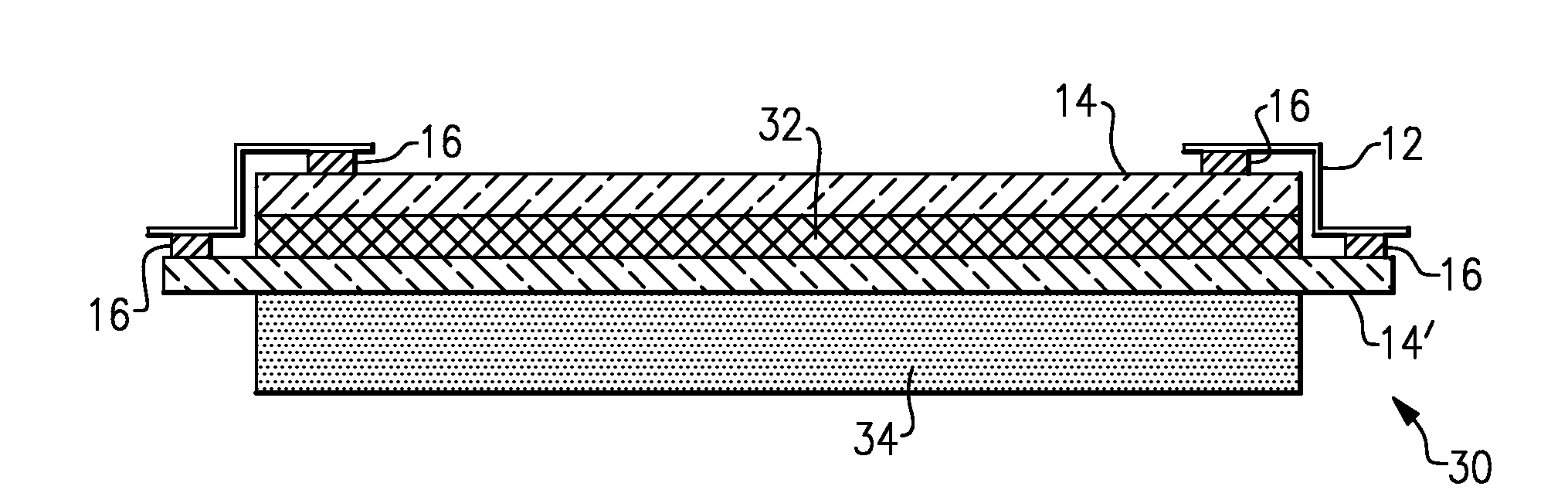 Seal assembly and method for self-healing glass seal