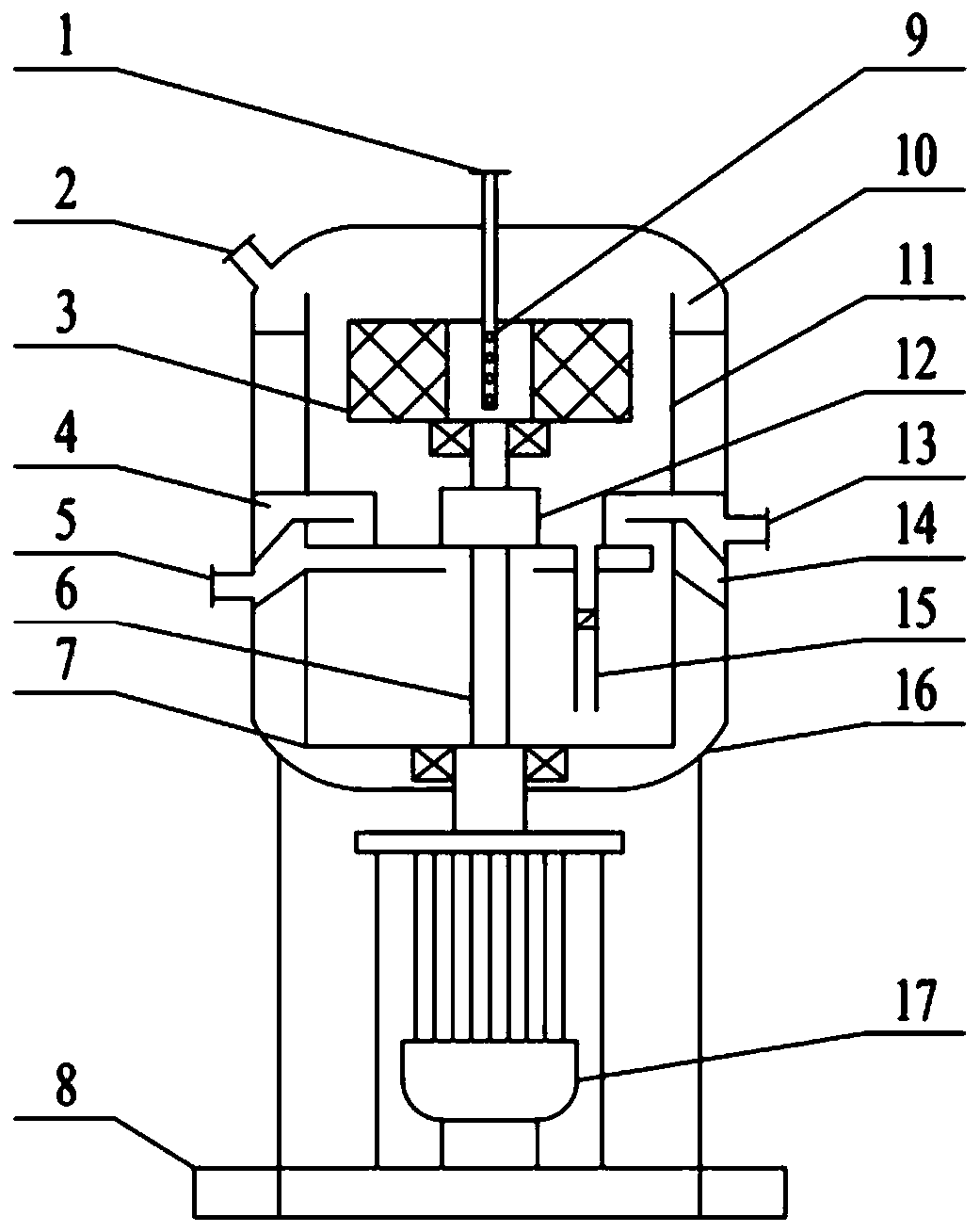 Supergravity extraction separation couple device and its application