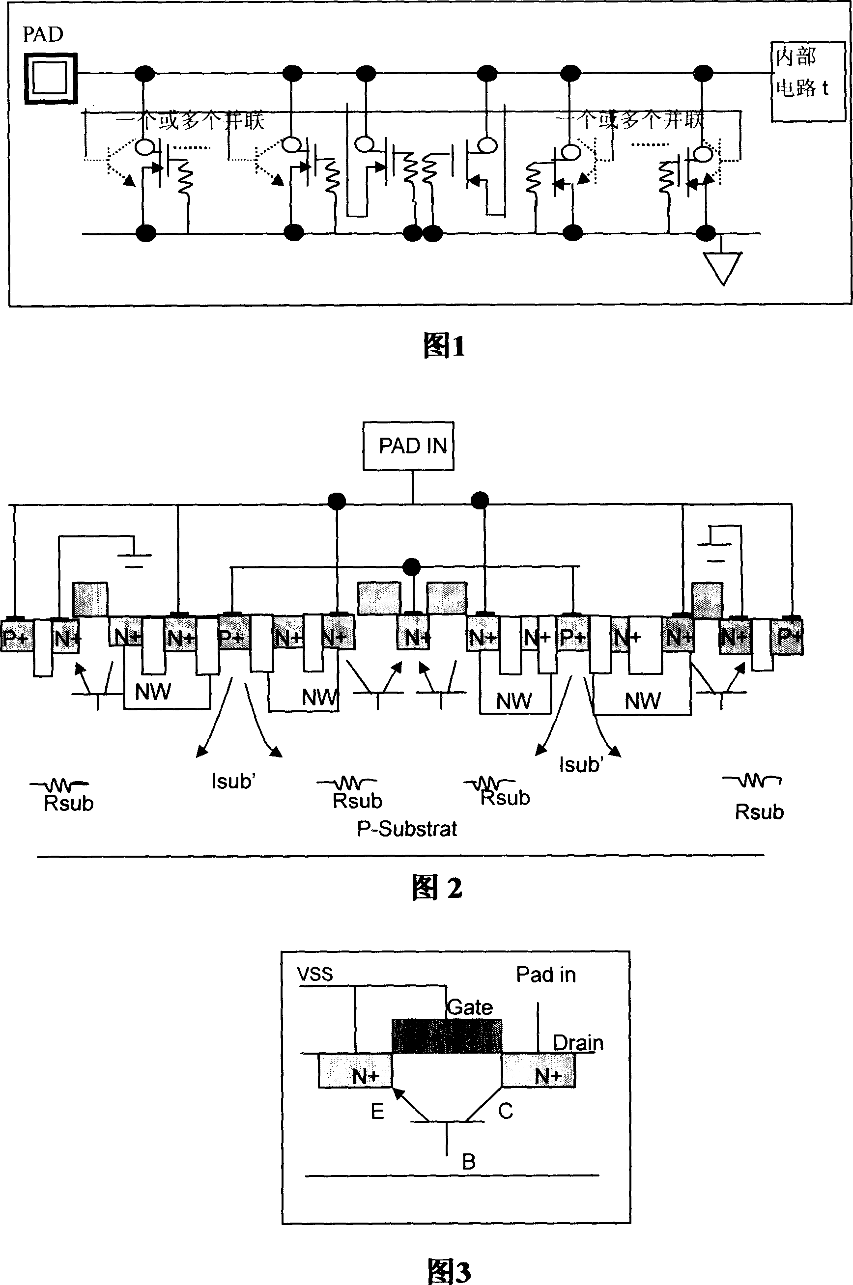 Anti-electrostatic protecting structure by NMOS