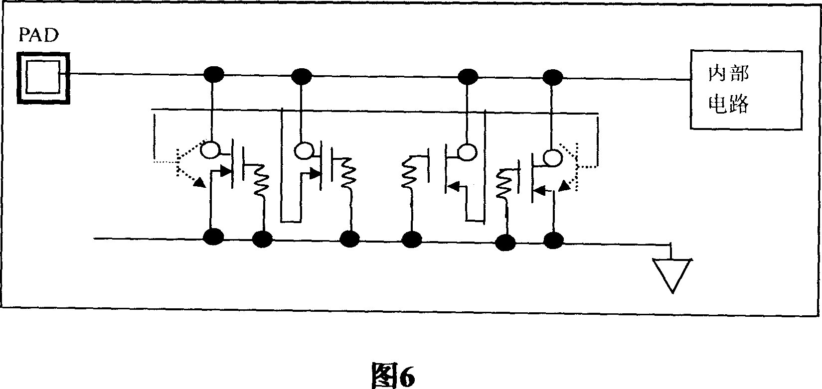 Anti-electrostatic protecting structure by NMOS